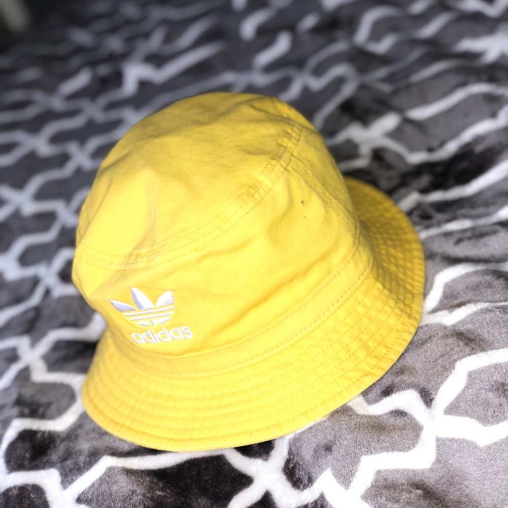 Yellow Adidas Bucket Hat